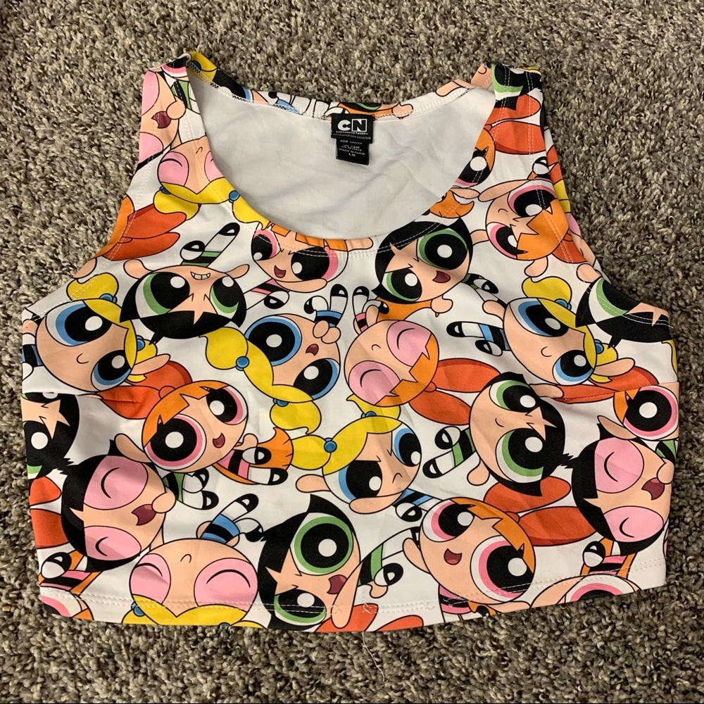 Power puff girl crop top